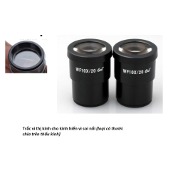 Thị kính hiển vi soi nổi có thước đo WF10x/20 (trắc vi thị kính)